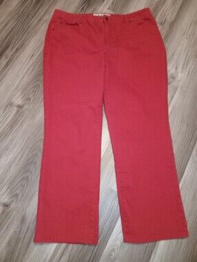 Faded Glory 1972 Narrow Stretch Red Boot Cut Jeans